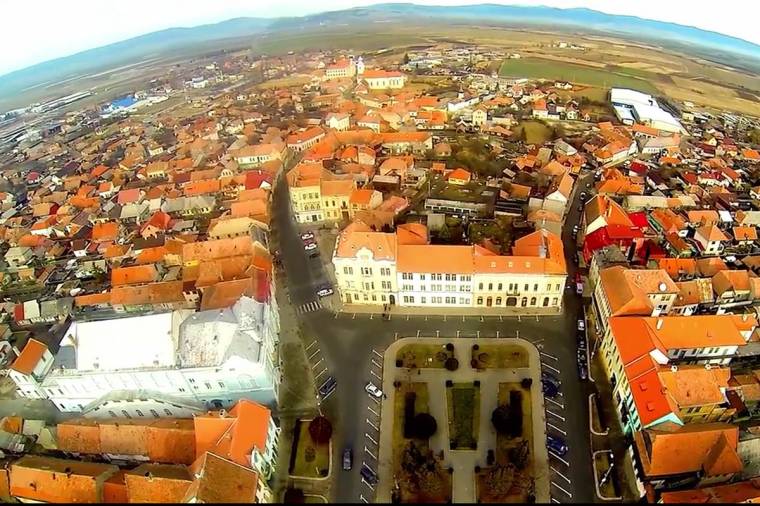 Légi felvételek Kézdivásárhelyről