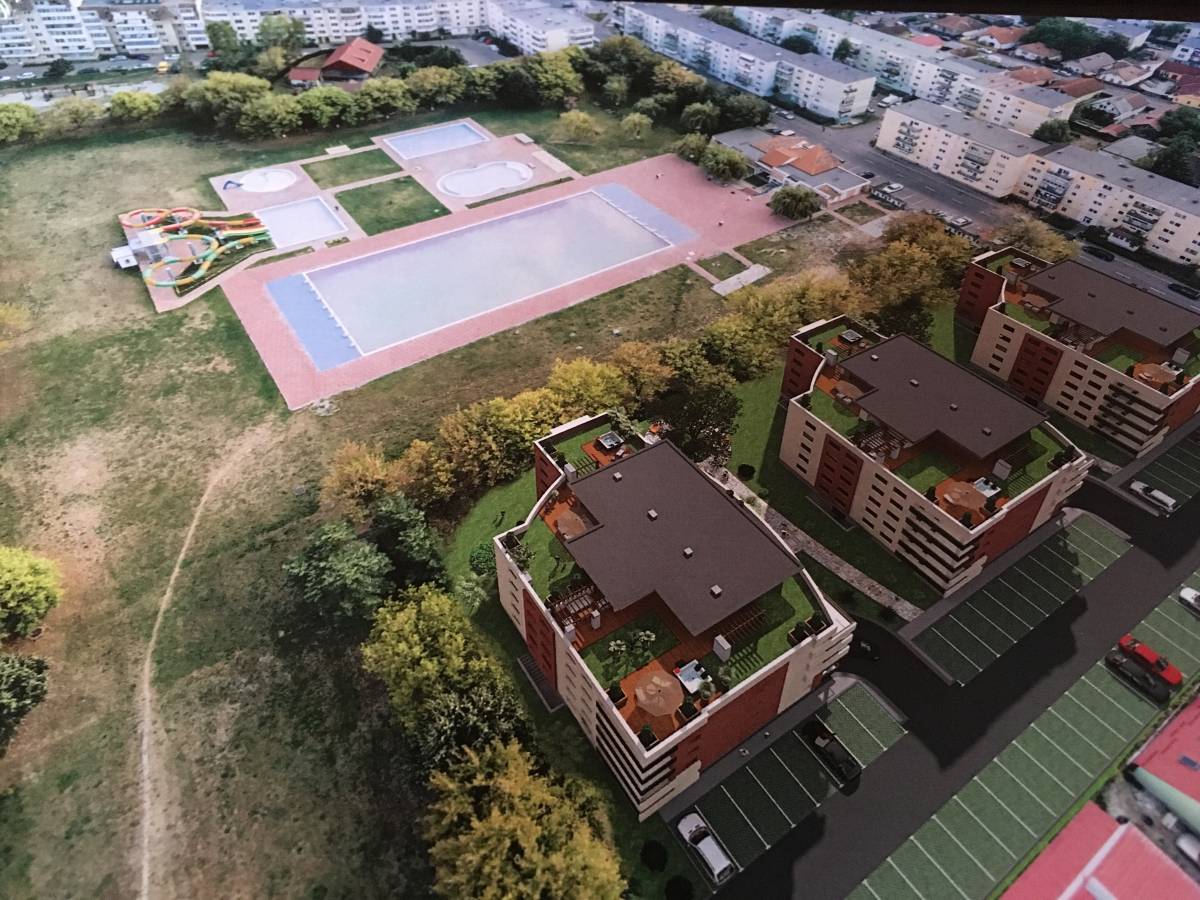 A sepsiszentgyörgyi lakópark látványterve 