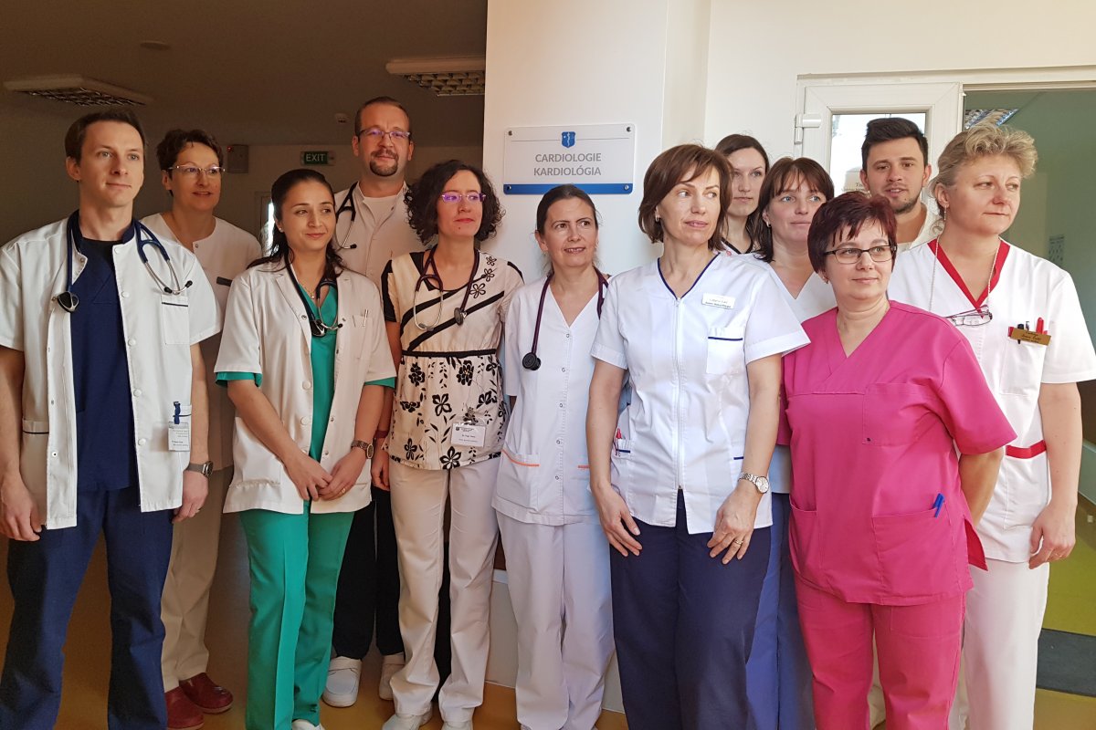 A sepsiszentgyörgyi sürgősségi kórház kardiológiaosztályán. A megelőzésre hívják fel a figyelmet •  Fotó: Bíró Blanka