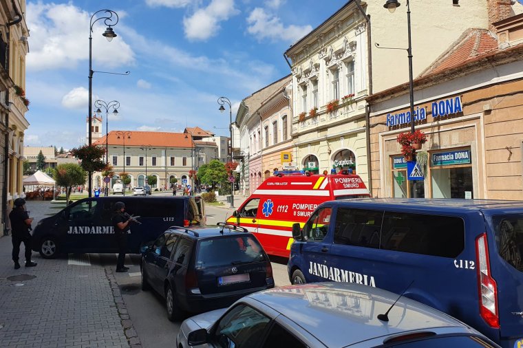 Bombariadó a sepsiszentgyörgyi városházán