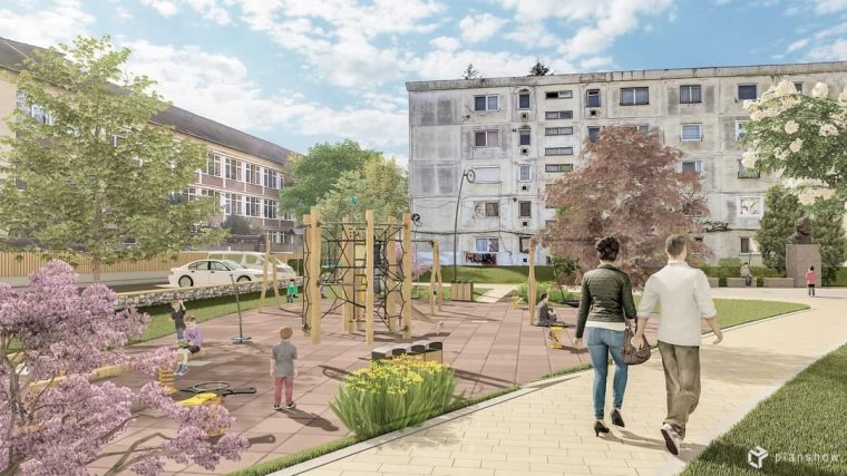 Közösségi tér épül a Csíki negyedben Sepsiszentgyörgyön