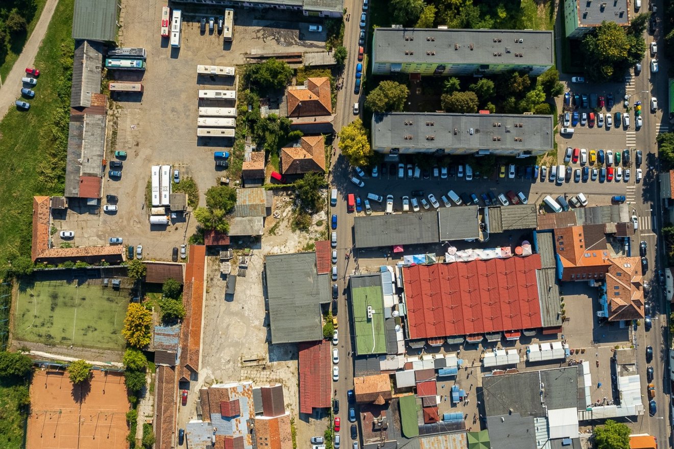 A központi piac környéke. Teljesen arculatot vált a közeljövőben •  Fotó: Sepsiszentgyörgy Önkormányzata