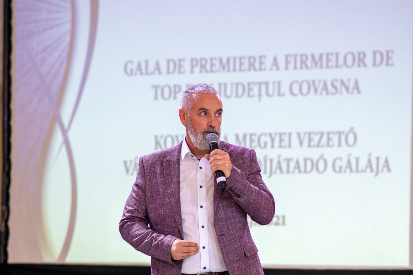 Édler András, a Kovászna Megyei Kereskedelmi és Iparkamara elnöke •  Fotó: Kristó Gothárd Hunor