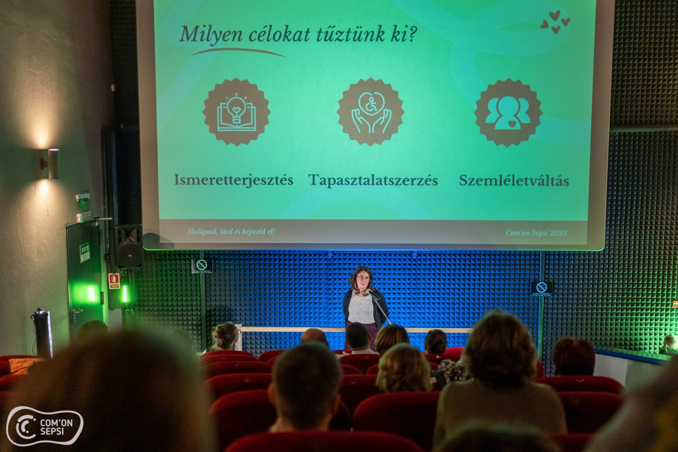 Pető Tímea mutatta be érzékenyítő programjukat •  Fotó: Com