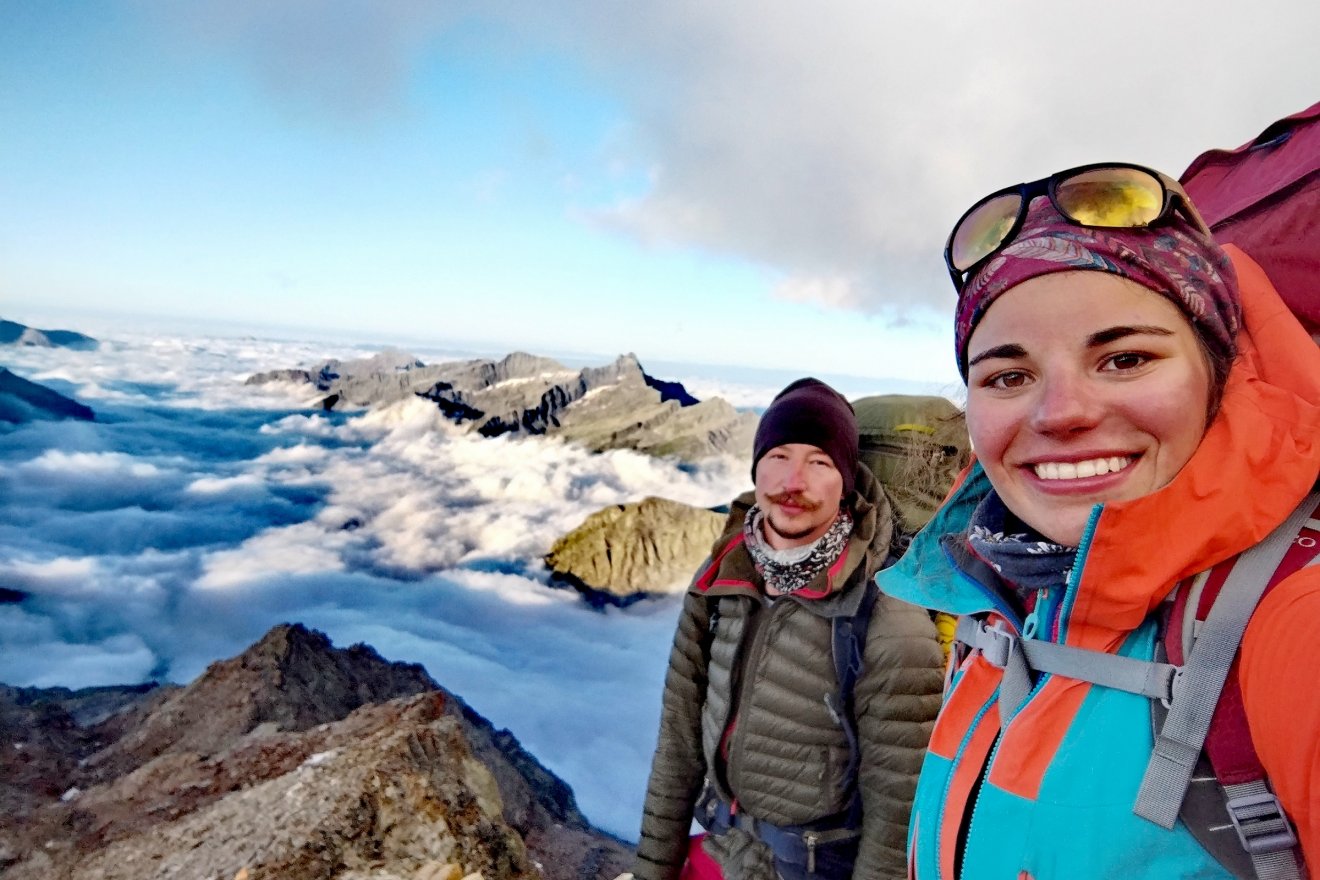 A Monte Rosa-masszívumban •  Fotó: Tímár Kincső Katalin személyes archívuma
