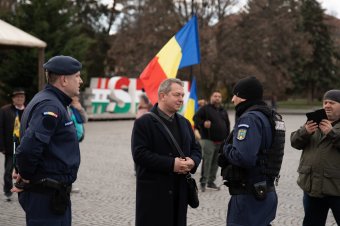 Újabb nacionalista cirkuszt szervezett Sepsiszentgyörgyön a Nemzet Útja