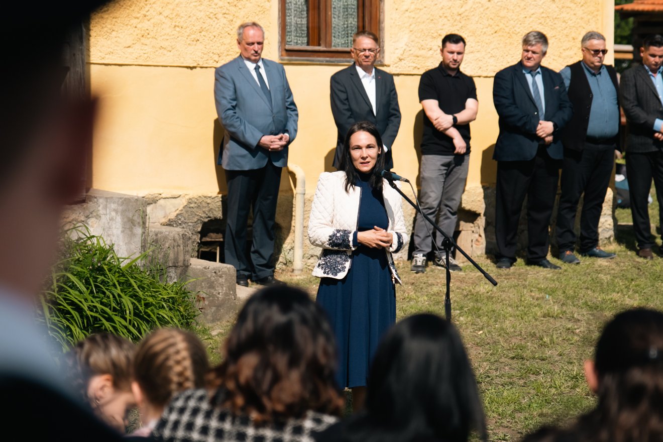 Dimény-Haszmann Orsolya muzeológus köszöntötte a résztvevőket •  Fotó: Tuchiluș Alex