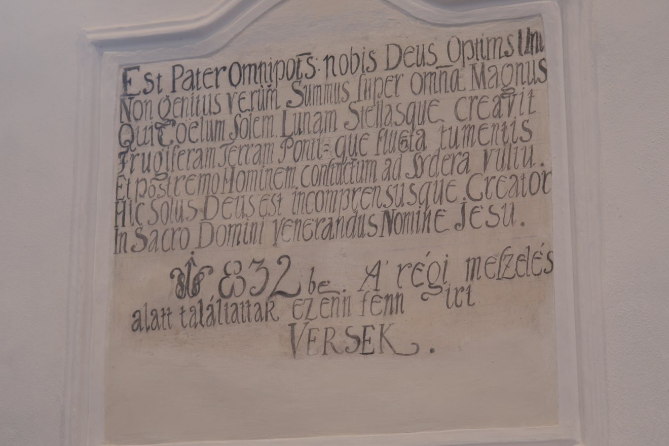 A vakolakeretbe foglalt dicsőítő szöveget 1832-ben fedezték fel •  Fotó: Tuchiluș Alex