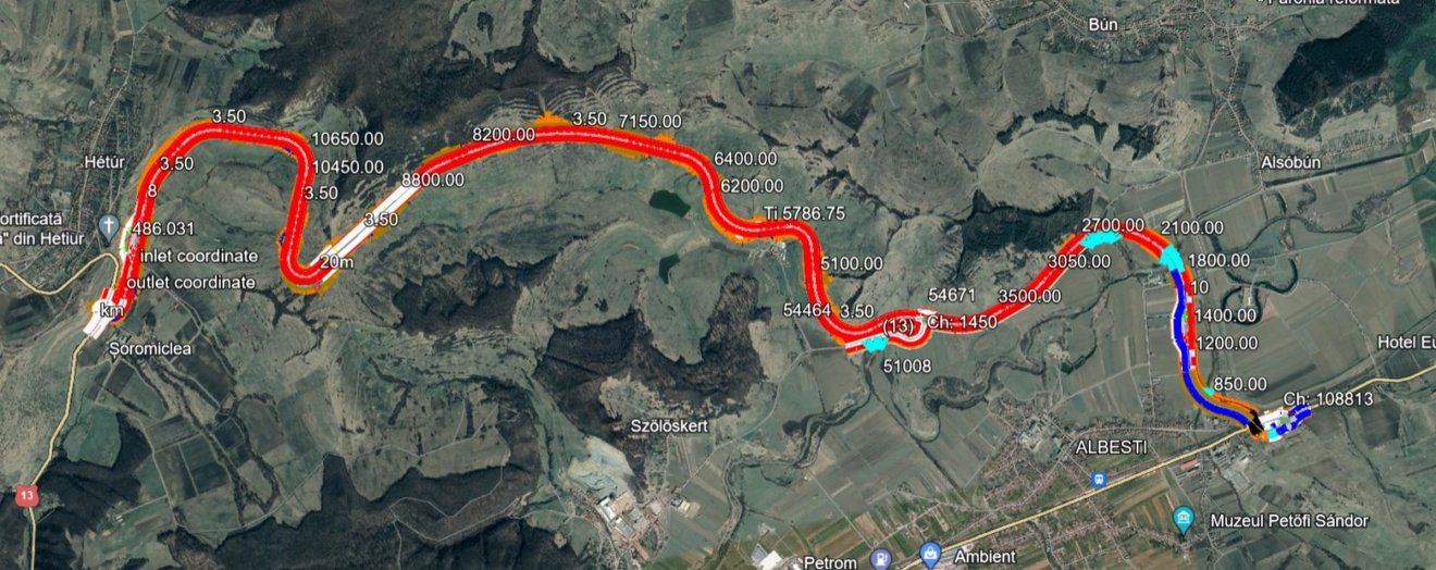 Fehéregyházát és Hétúrt köti össze a tervezett terelőút &bullet;  Fotó: DRDP - Brassói Regionális Út- és Hídügyi Igazgatóság