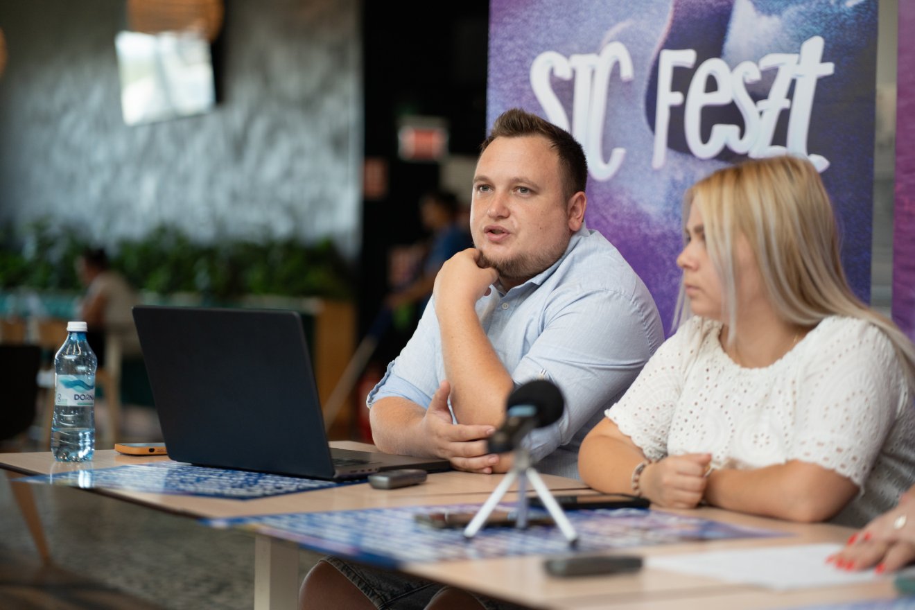 Antal Balázs, a SIC Feszt főszervezője •  Fotó: Tuchiluș Alex