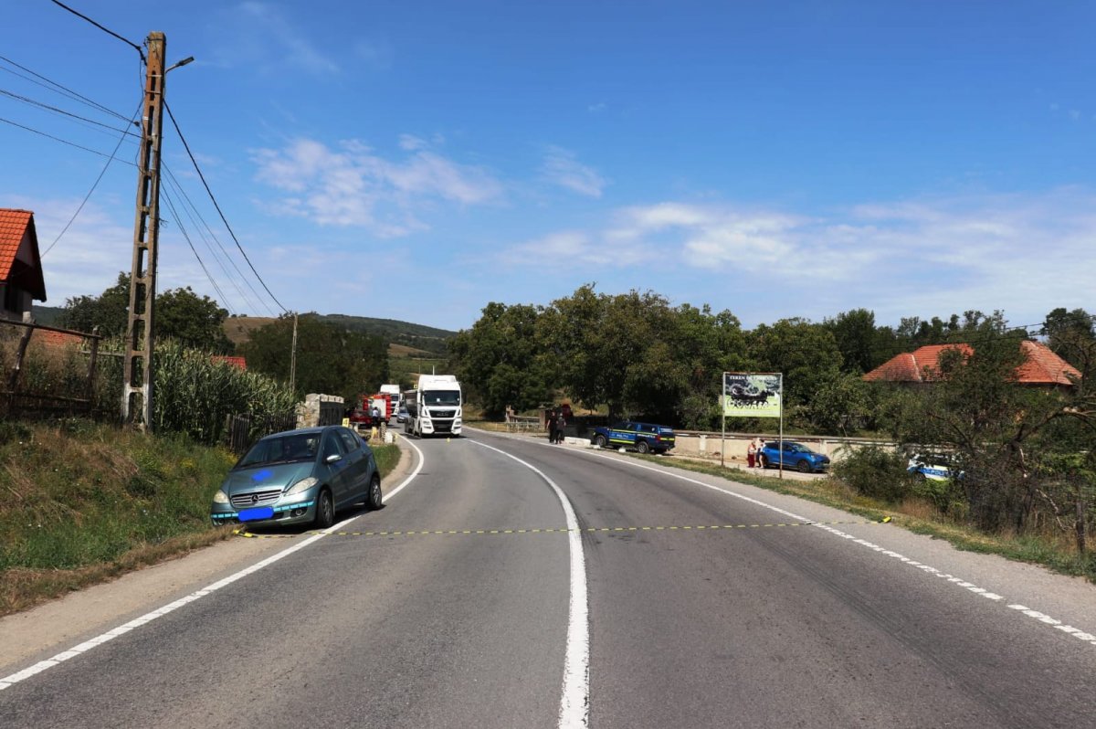 Az oltszemi baleset •  Fotó: Kovászna Megyei Rendőrség