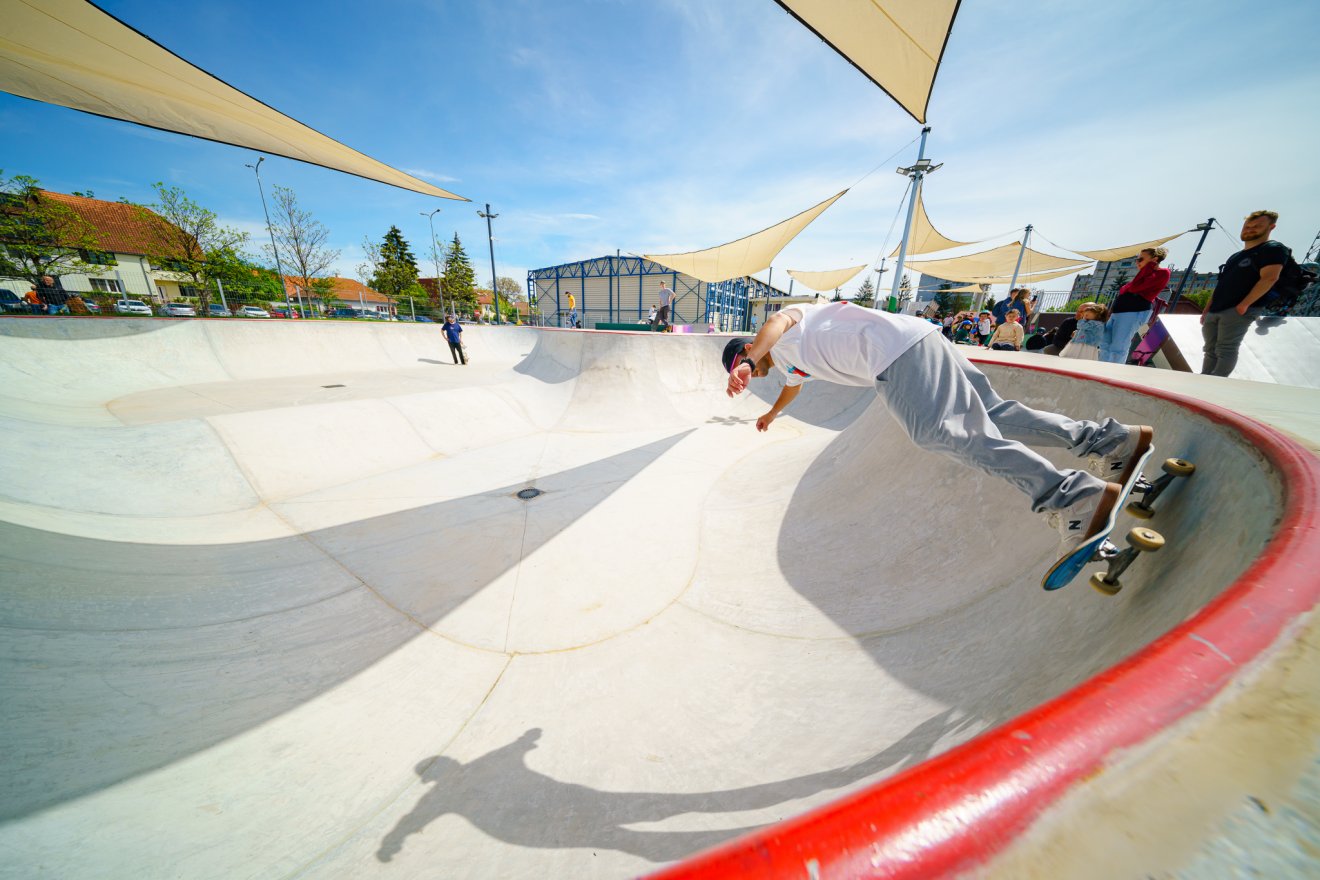 Nem volt komoly sérülés eddig a skate-parkban •  Fotó: Sepsi Rekreatív Facebook-oldala