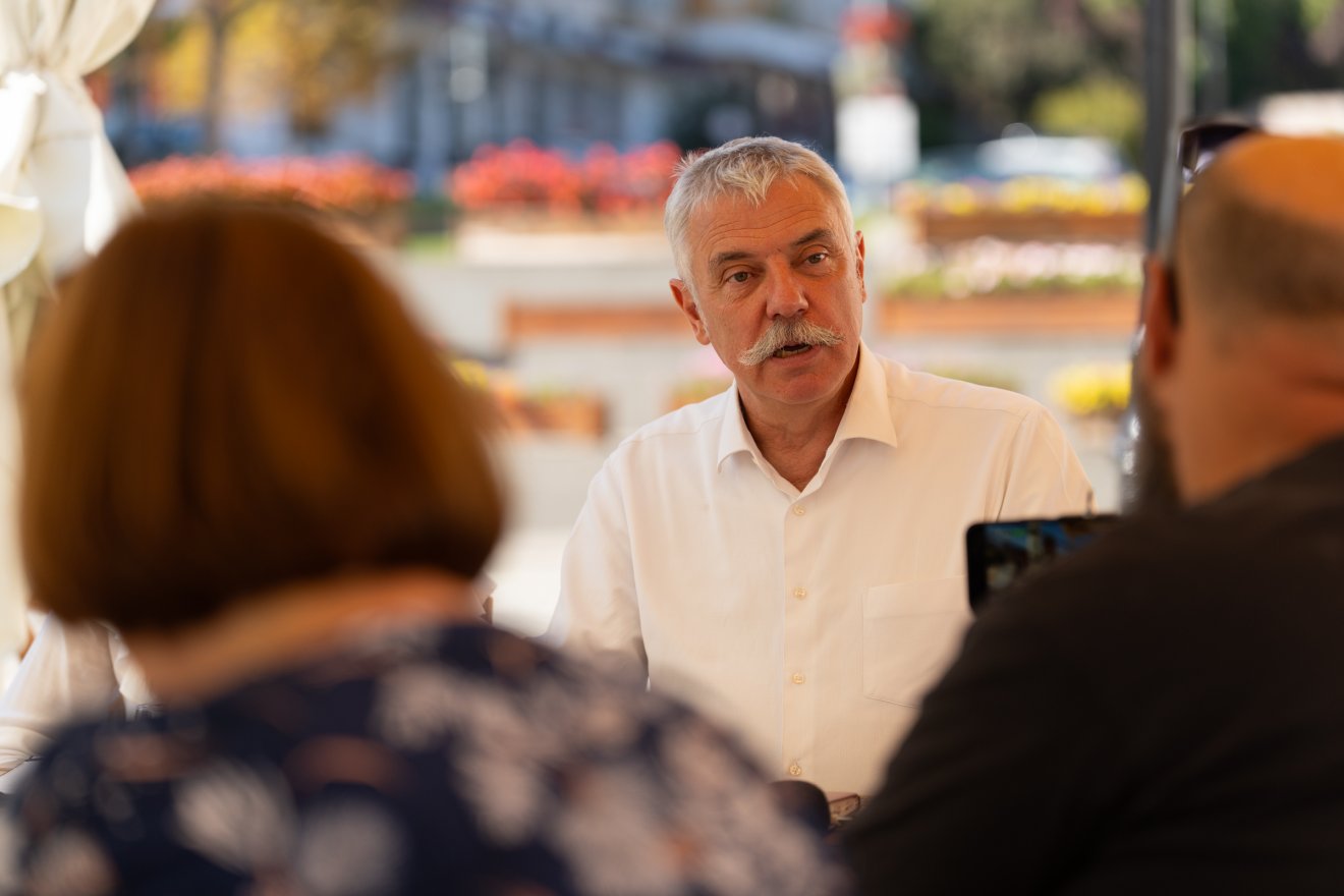 Tamás Sándor a hagyományok megerősítését, a minőség növelését hangsúlyozta •  Fotó: Tuchiluș Alex