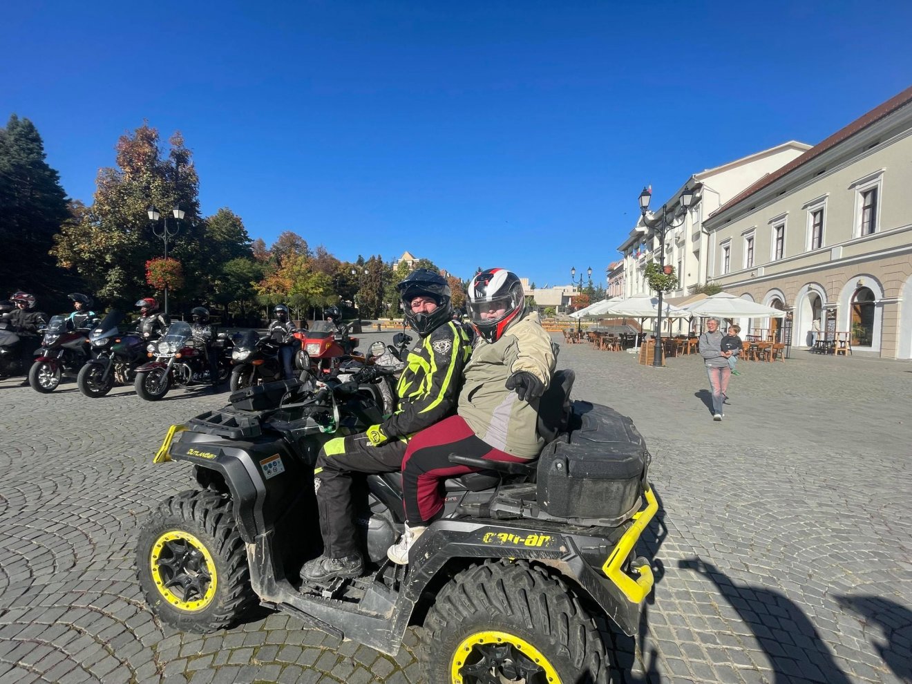 A mottó: szelíd motorosok a fogyatékkal élőkért •  Fotó: Írisz Ház - Diakónia Sepsiszentgyörgy/Facebook