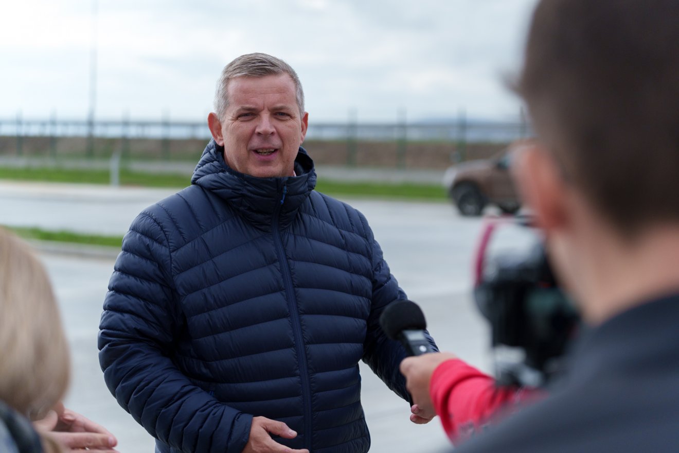 Miklós Zoltán képviselő a választások tétjére hívta fel a figyelmet •  Fotó: Tuchiluș Alex