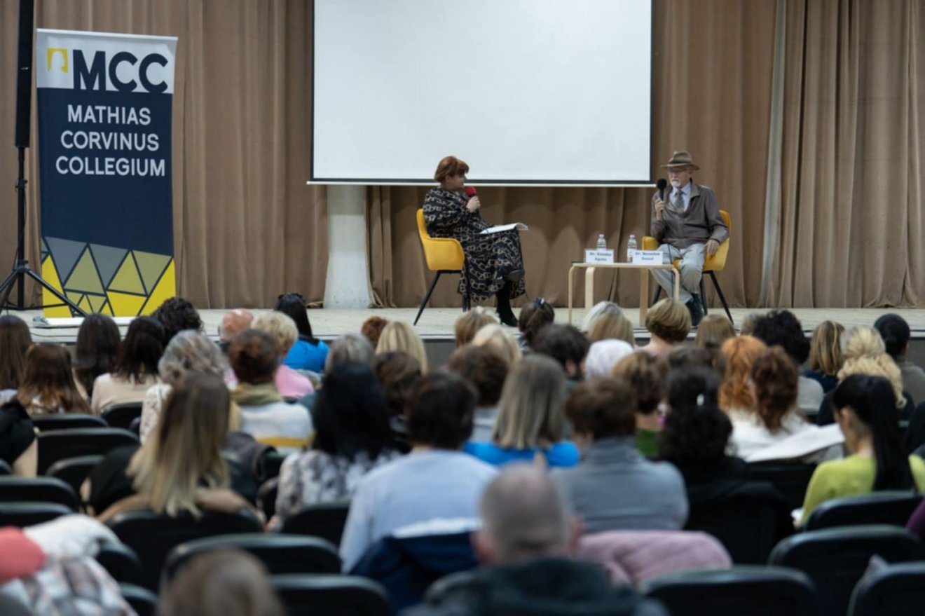 A tudásszomjat, a kemény munkát kiemelt értékként mutatta fel a professzor •  Fotó: MCC Sepsiszentgyörgy