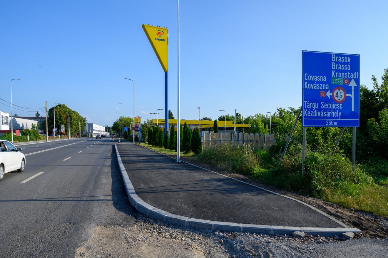 A Păiuș David hadnagy út korszerűsítlsre szorul, de a forgalom átszervezését is tervezik •  Fotó: Sepsiszentgyörgy Önkormányzata/Facebook
