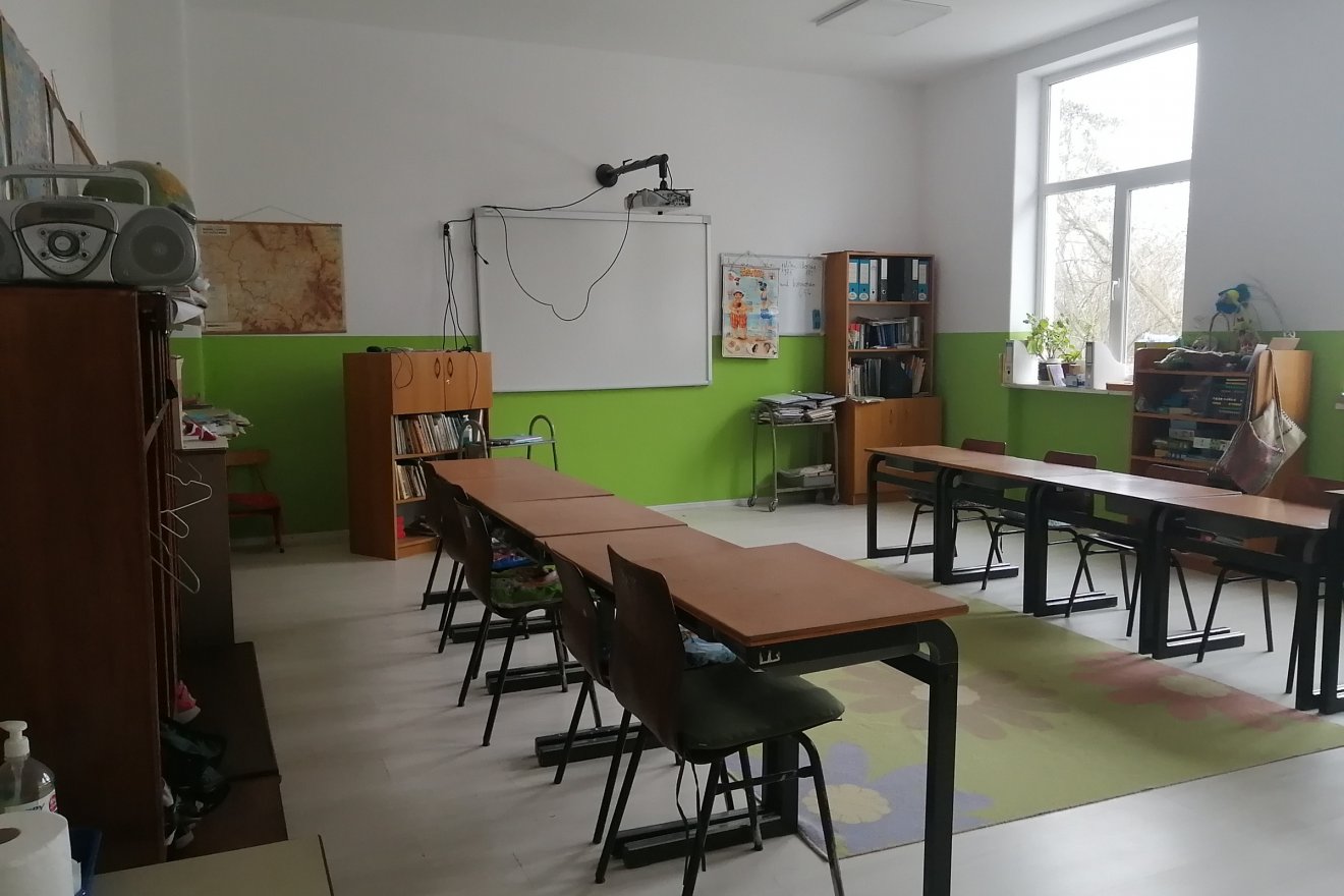 A megújult iskolában hátravan még egy modern fűtésrendszer kialakítása •  Fotó: Bodor Tünde