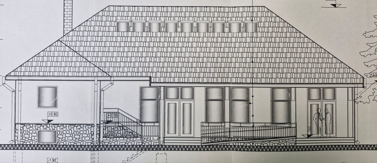 A jövőbeli kultúrotthon terve •  Fotó: Porzsolt Levente/Facebook