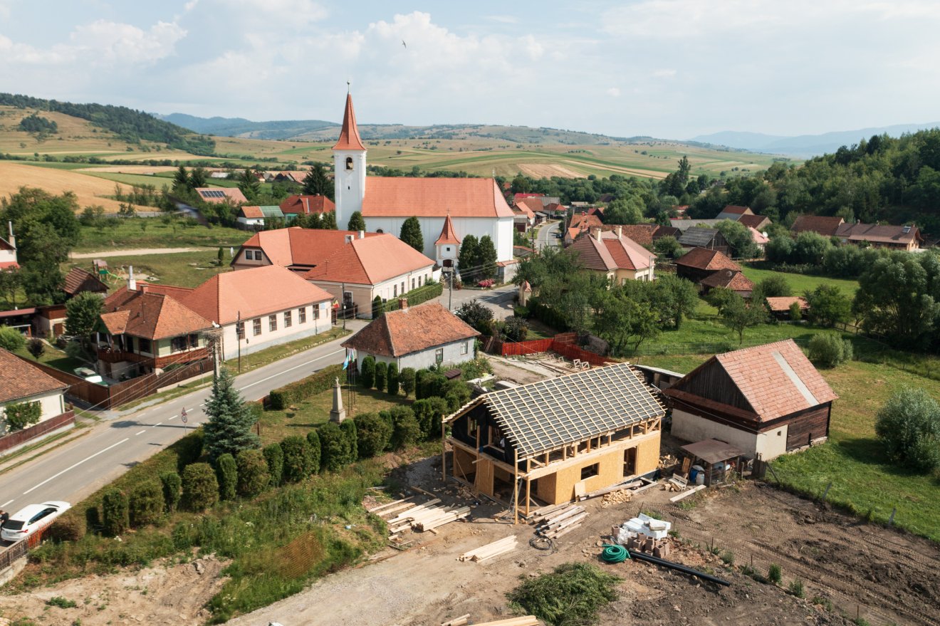 A régi maradványait elbontották, az új most épül •  Fotó: Tuchiluș Alex