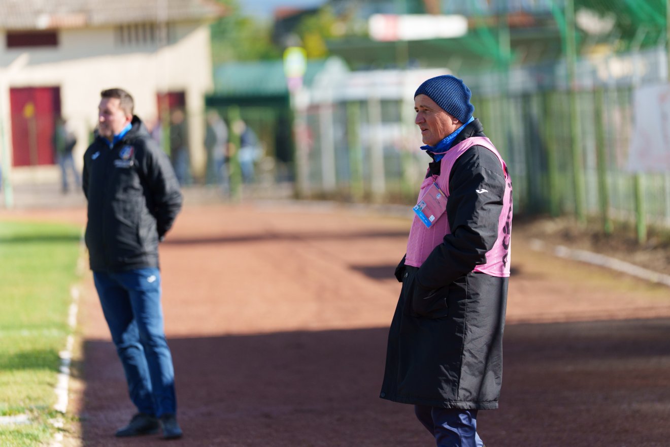 Liviu Negoiță vezetőedző elégedett volt a játékkal, a helyzetkihasználással viszont nem •  Fotó: Tuchiluș Alex