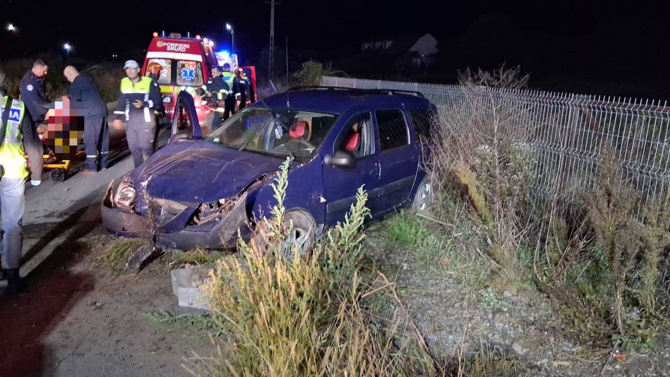 A balesetben egy férfi életveszélyes sérüléseket szenvedett • Fotó: Maros megyei tűzoltóság