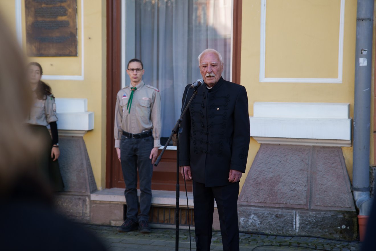 Váncsa Árpád volt politikai fogoly: Sepsiszentgyörgyön 23 bajtársunk hozott nagy áldozatot a forrradalomért •  Fotó: Tuchiluș Alex