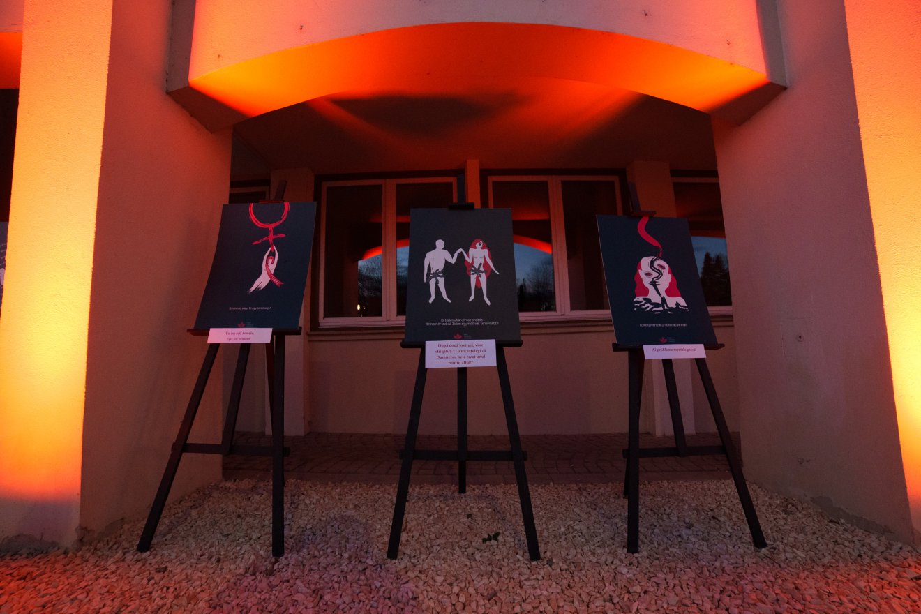 A kiállítás Szederjesi Szidónia illusztrációival készült •  Fotó: Tuchiluș Alex