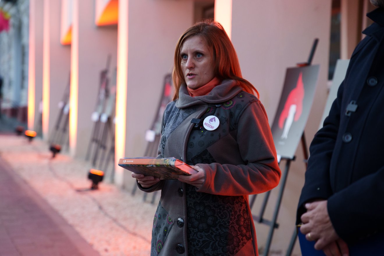 Szép-Márk Linda pszichológus: a bántalmazás súlyosan veszélyezteti a testi-lelki egészséget, az identitást, a biztonságérzetet •  Fotó: Tuchiluș Alex