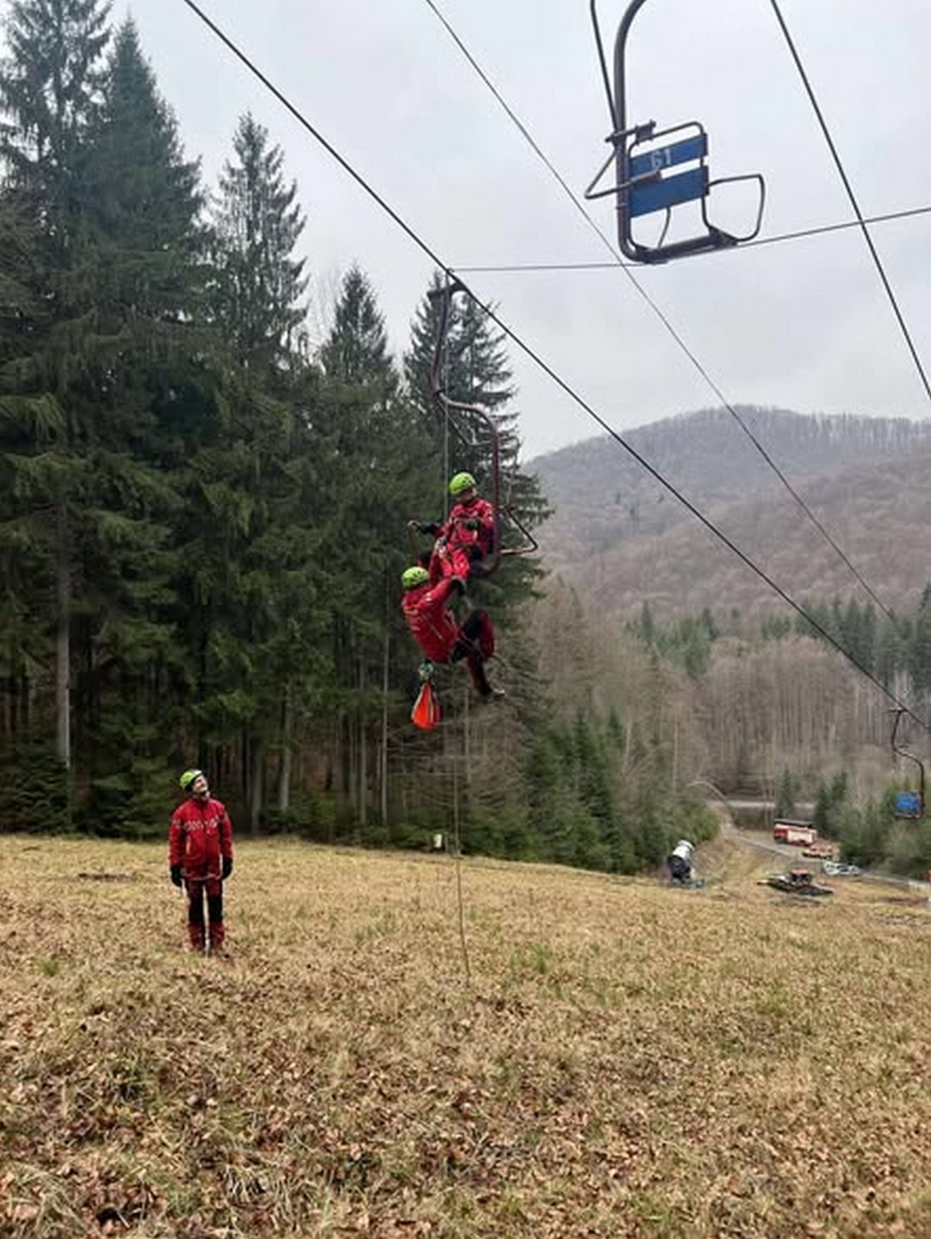 Télen a gyorsaság még fontosabb, mint nyáron •  Fotó: Maros Megyei Hegyimentő Szolgálat