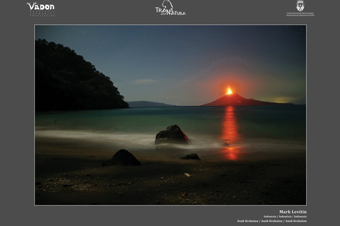 Mark Levitin (Indonézia) képe a Táj és Természet kategória legjobbja. A kép címe: Anak Krakatau &bullet;  Fotó: Vadon Egyesület