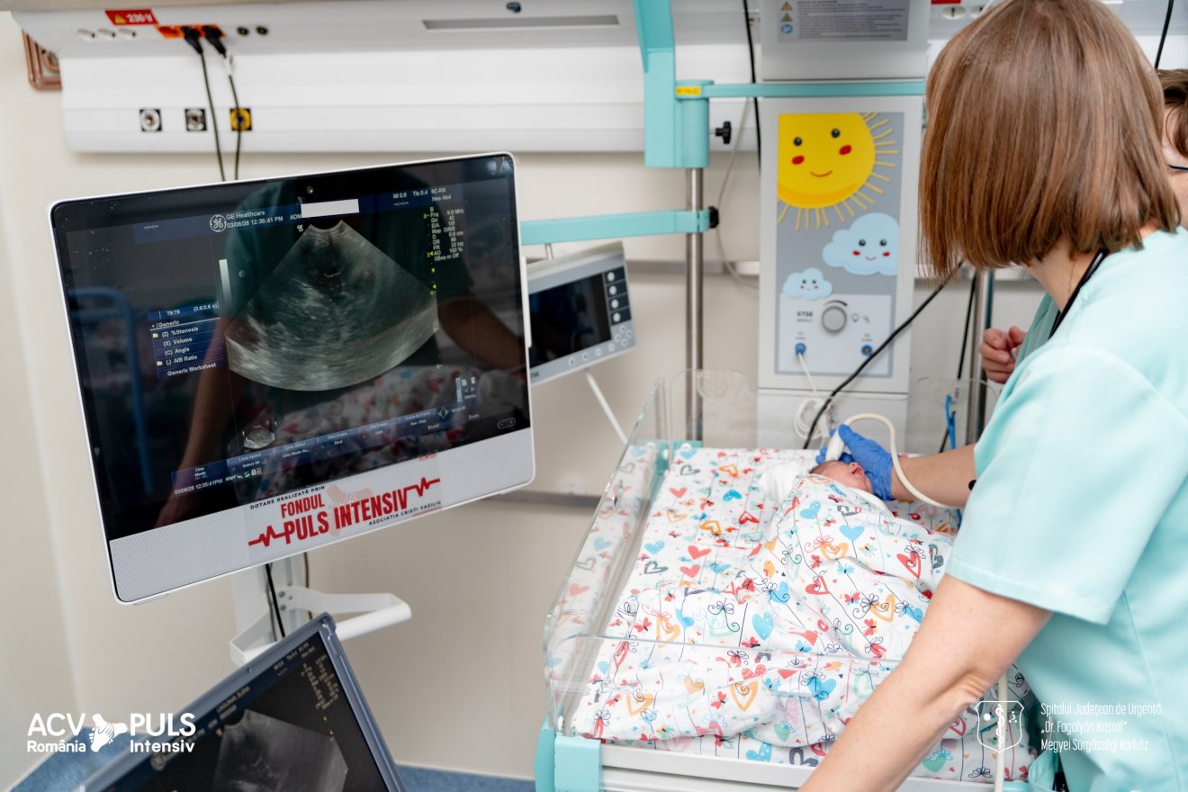 A kritikus állapotban lévő újszülöttek ellátását támogatja a PULS Intensiv telemedicina-hálózat &bullet;  Fotó: Dr. Fogolyán Kristóf Megyei Sürgősségi Kórház