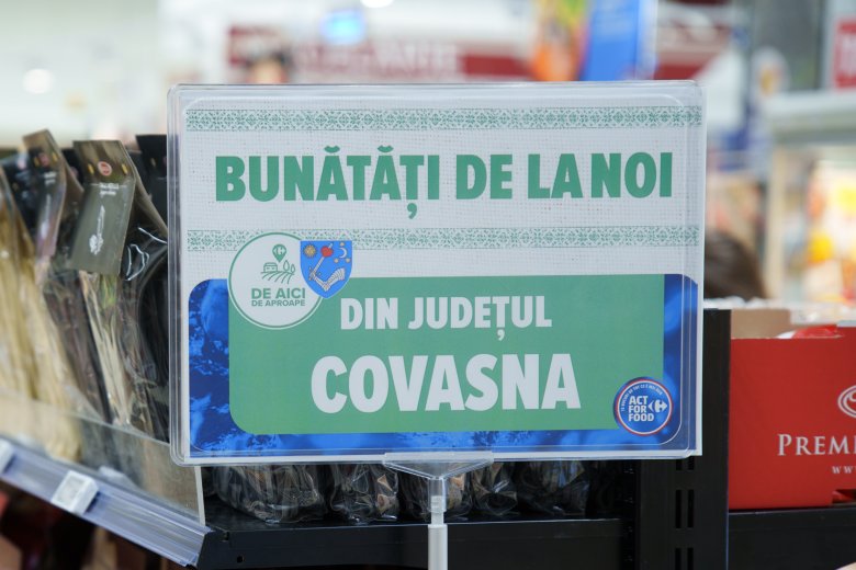 Háromszéki gazdák termékei is felkerültek egy ismert hipermarket polcaira