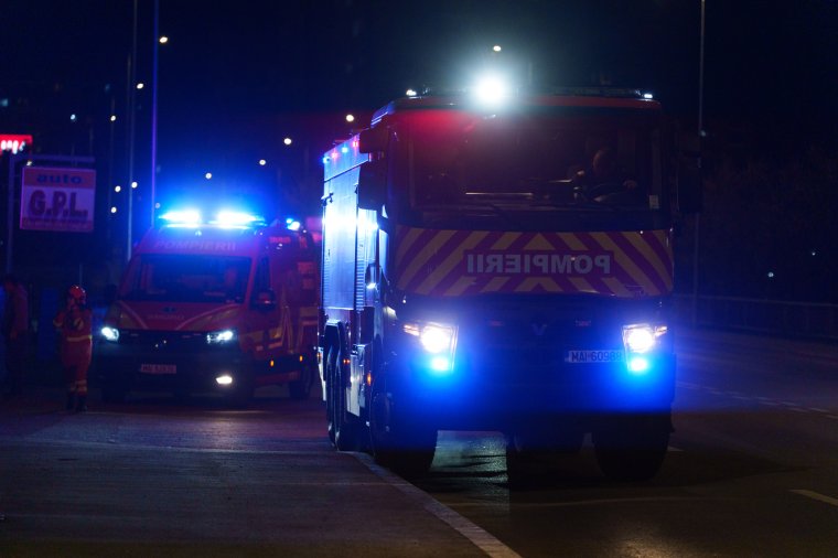 Robbanást következtében történt tűzeset Marosvásárhelyen