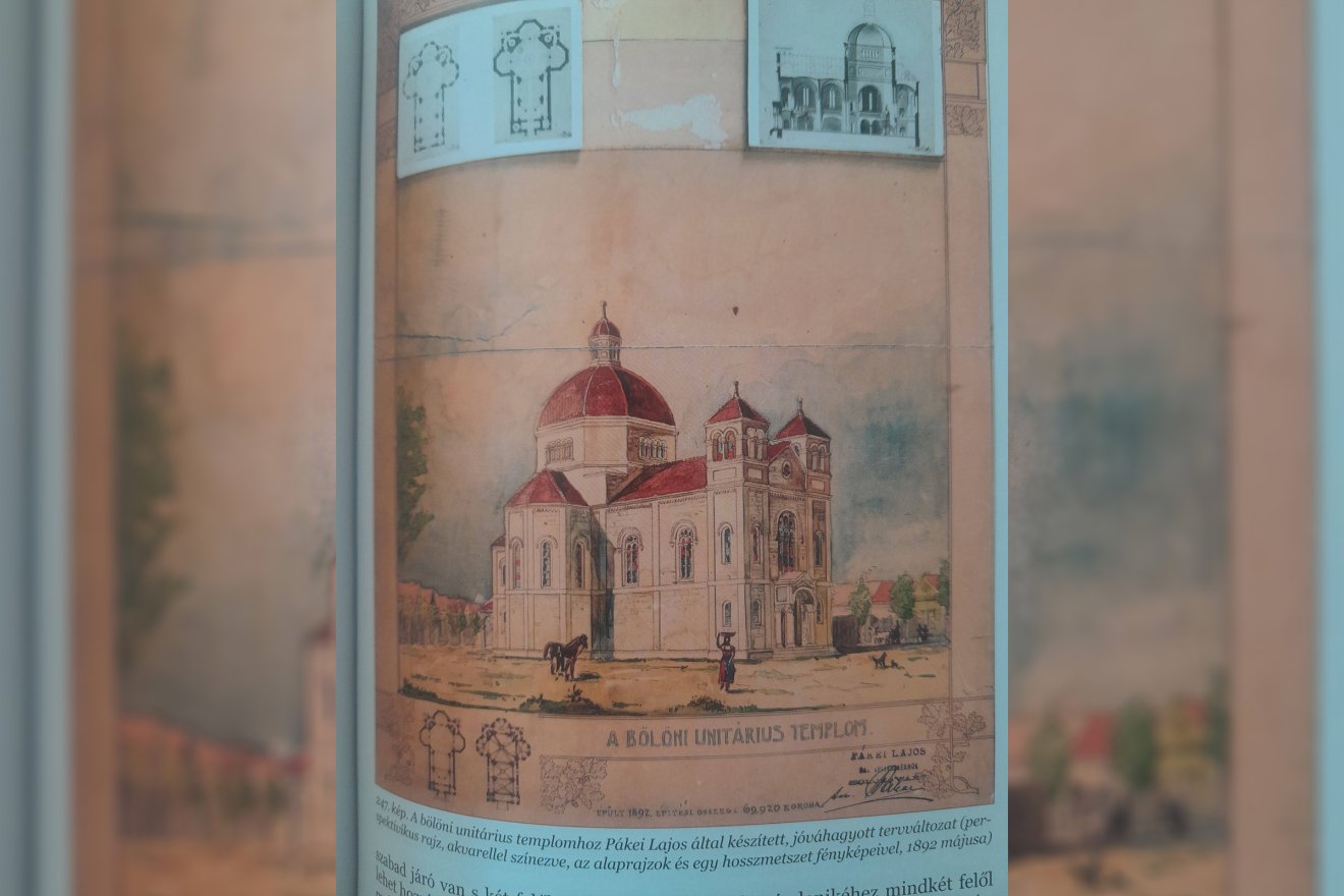 Pákei Lajos tervezte a rendhagyó külsejű unitárius templomot &bullet;  Fotó: Albert Kozma/Facebook