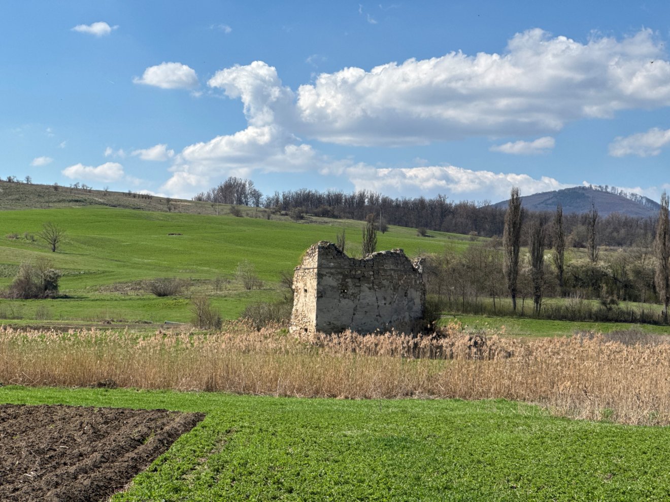 Valamikori bástya romjai láthatók Apáca határában &bullet;  Fotó: Farkas Orsolya