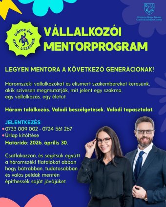 Vállalkozókat keresnek diákok mentorálására Háromszéken