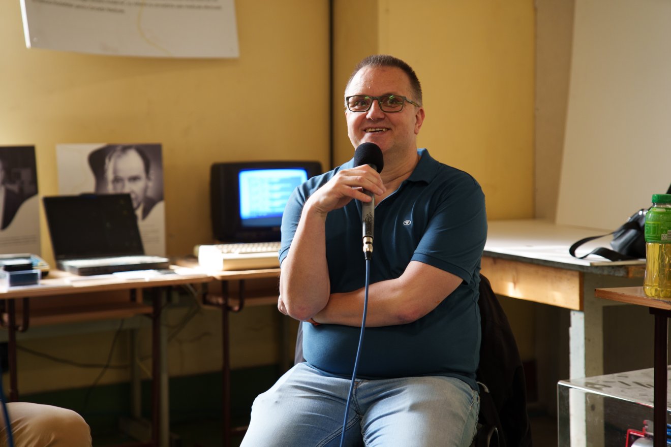 Tamás Dénes író, esszéista Krasznahorkai László műveinek alapos ismerője &bullet;  Fotó: Tuchiluș Alex