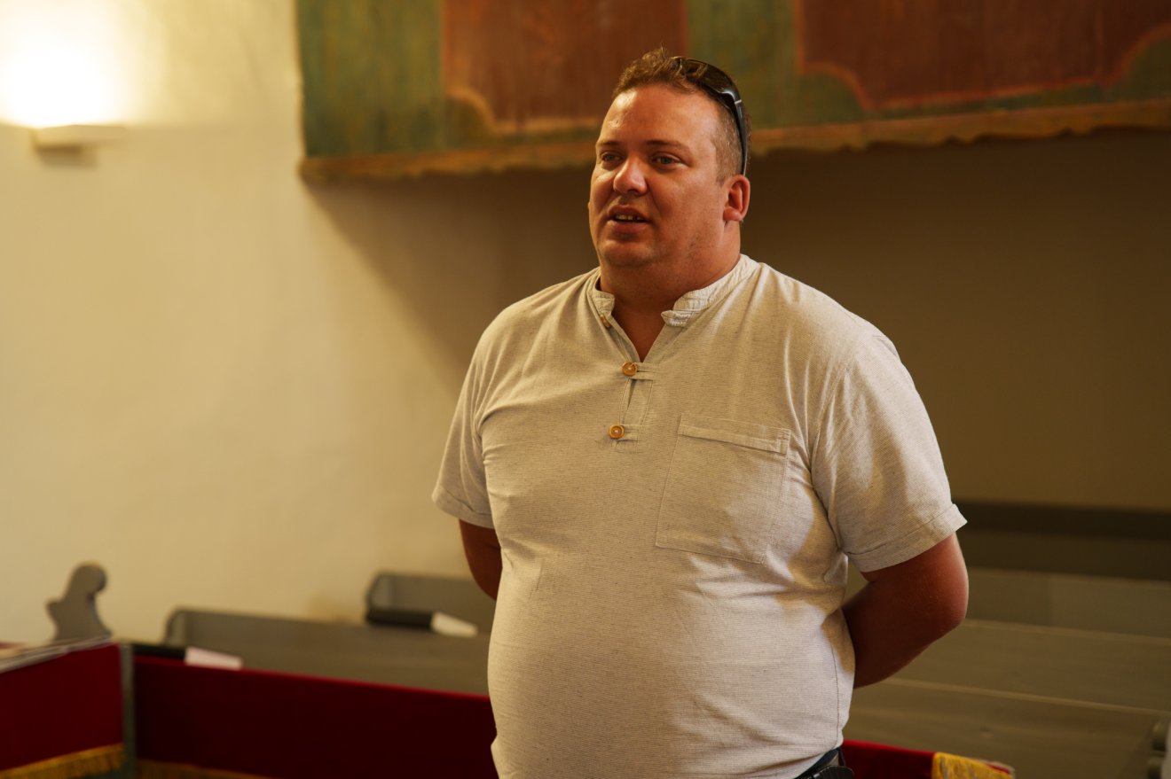 Dezső László Levente lelkész utóbbi három évének szinte minden napja a beruházásról szólt &bullet;  Fotó: Tuchiluș Alex