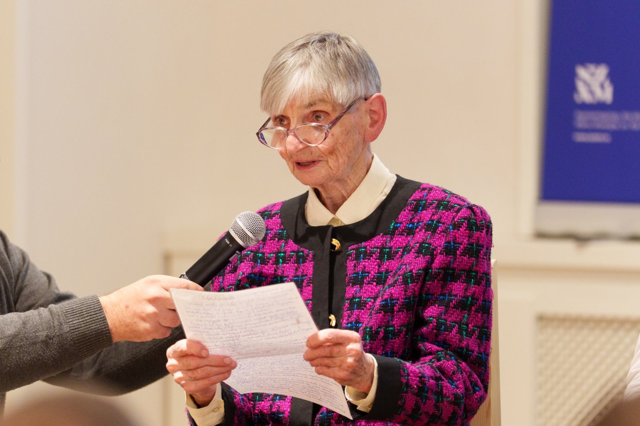 Incze Lajos egyik unokája, Nagy Gabriella nyugalmazott magyartanár is jelen volt a könyvbemutatón