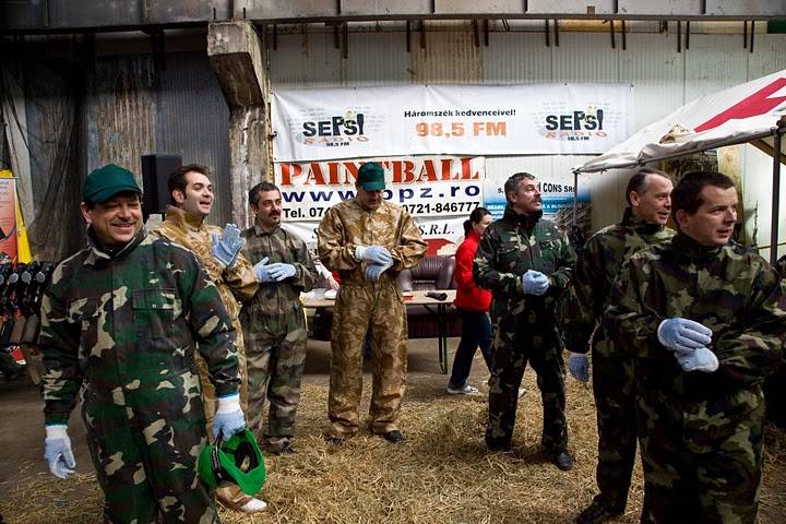 Kék foltok a paintball verseny után