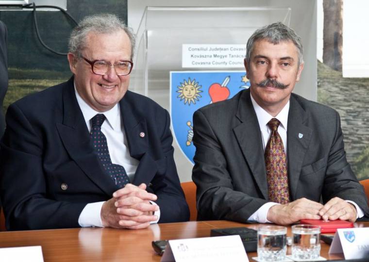 A Máltai Lovagrend uralkodó nagymestere Sepsiszentgyörgyön