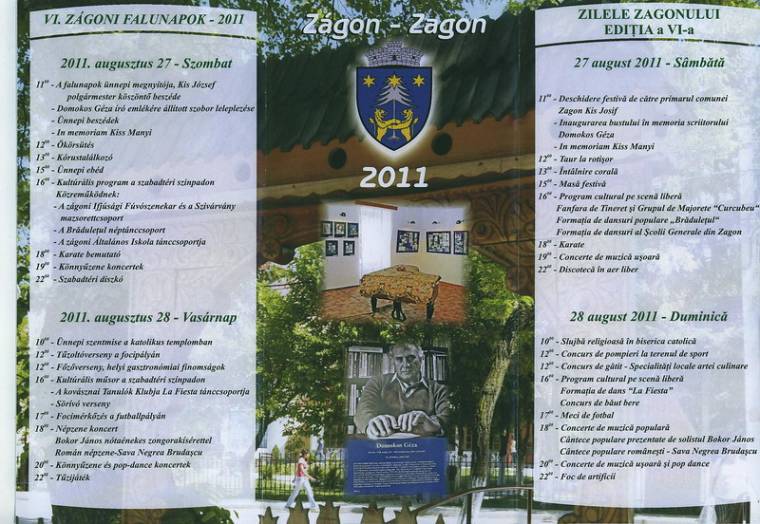 Leleplezik Domokos Géza szobrát Zágonban