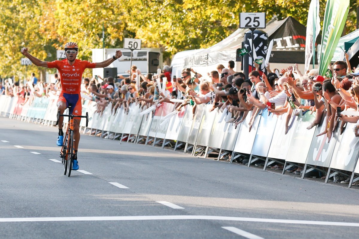 Eddigi legnagyobb sikerének tartja a szakaszgyőzelmet az ukrán kerékpáros • Forrás: Facebook/Tour de Hongrie 