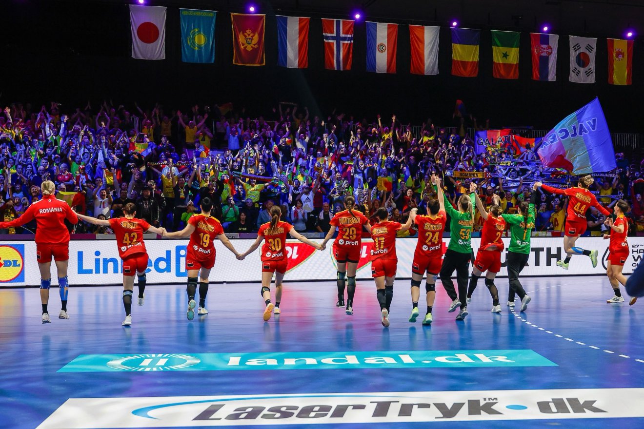A román válogatott a közönség erejében bízik •  Fotó: FRH/Román Kézilabda-szövetség