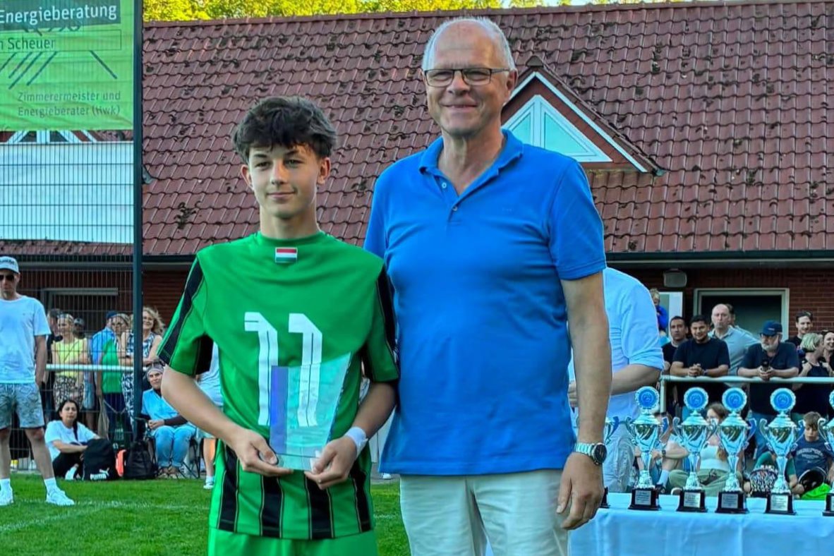 Szász Huba öt góllal lett a torna gólkirálya &bullet;  Fotó: Szász Huba személyes archívuma