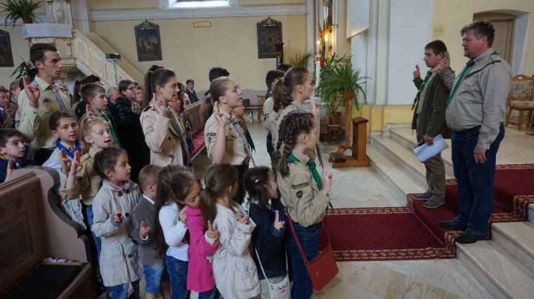 Cserkészeket is avattak