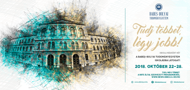 Iskola másként hét a BBTE magyar tagozatán