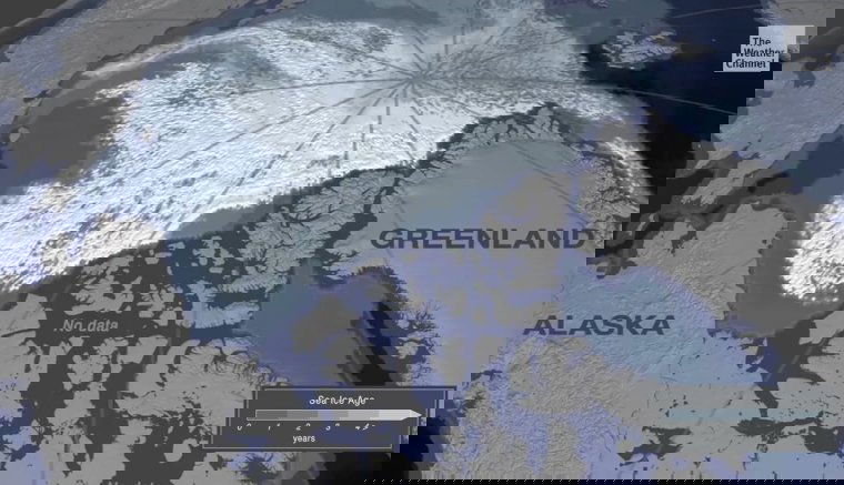 Megdöbbentő videón a sarki jég eltűnése