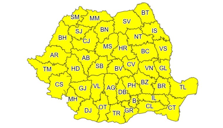 Esők és szélviharok várhatók vasárnap estig az egész országban